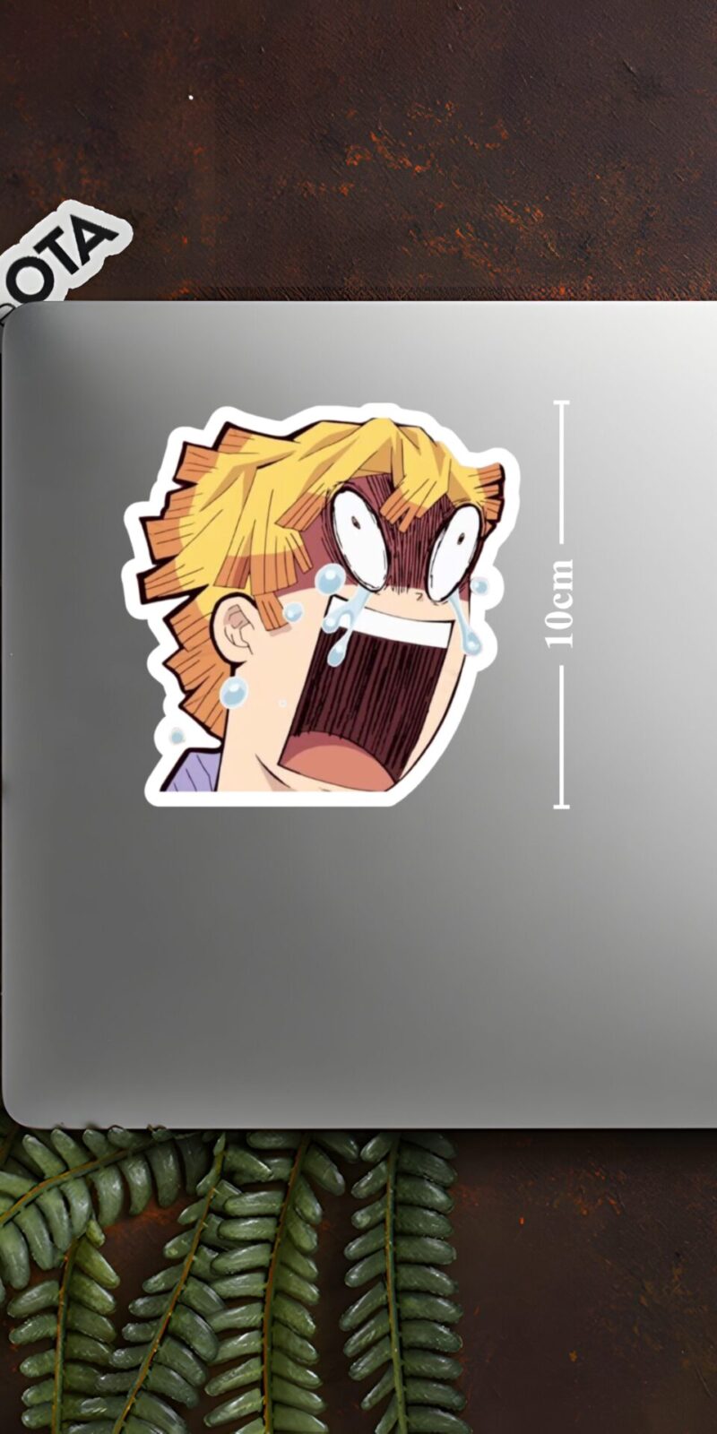 Zenitsu-Cry-Face-Sticker-Full-Panic-Mode-L-10-cm