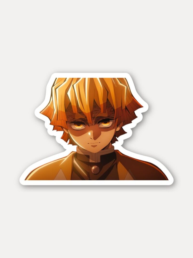 Zenitsu Focused Sticker - Demon Slayer