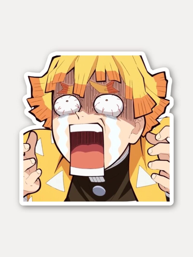Zenitsu Meltdown Sticker - Why Is This My Life