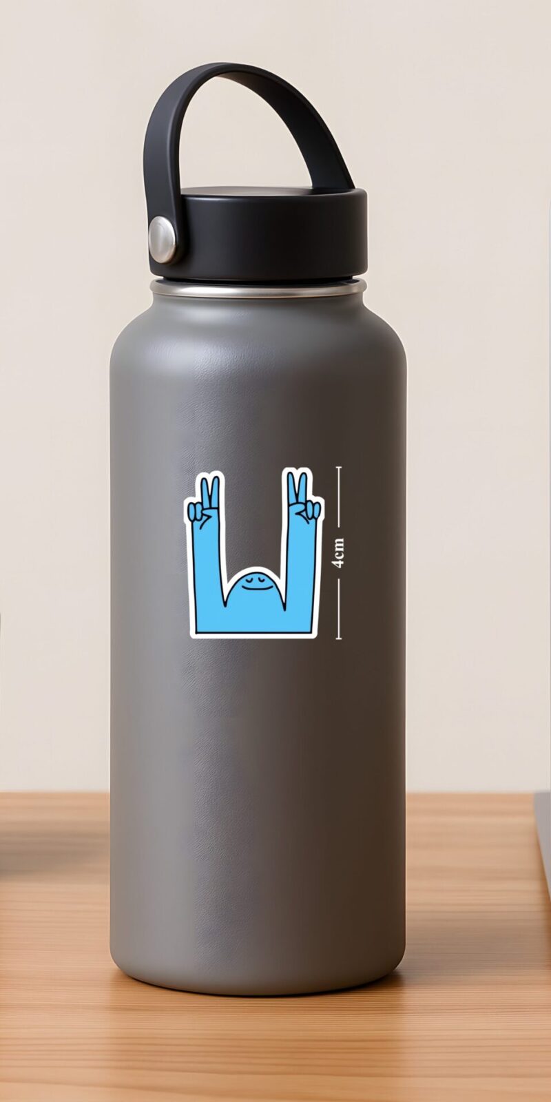 Shop the Blue Peace Monster Sticker - a fun, chill reminder that life is better when you double the peace. Perfect for laptops, bottles, or journals.