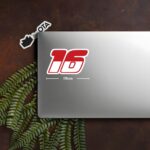 Charles Leclerc 16 Number Sticker Formula 1