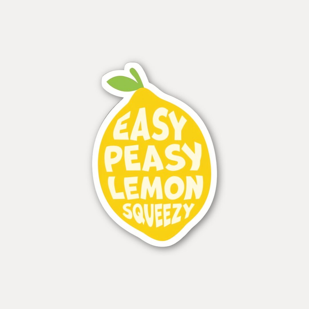 Easy Peasy Lemon Sticker