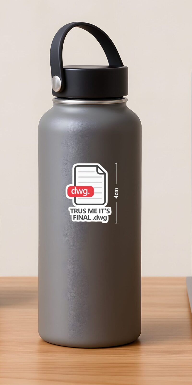 Shop the Final DWG Sticker - the ultimate inside joke for architects and designers. Durable vinyl sticker for laptops and notebooks.