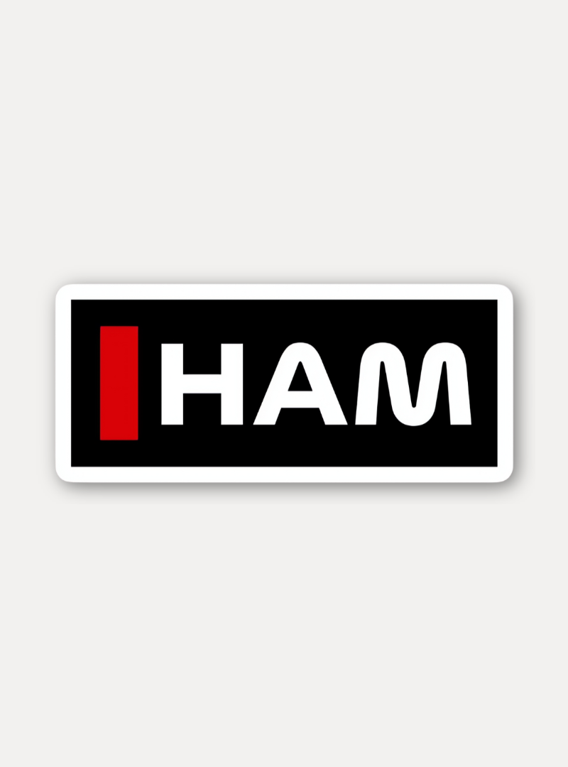 Lewis Hamilton HAM Initials Sticker Formula 1