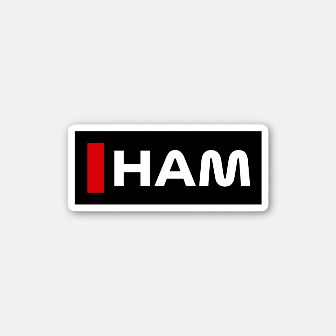 Lewis Hamilton HAM Initials Sticker Formula 1