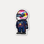 Max Verstappen Chibi Helmet Sticker Formula 1