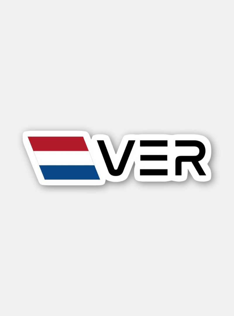 Max Verstappen Dutch Flag Initials Sticker Formula 1