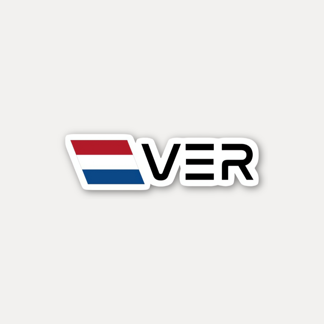 Max Verstappen Dutch Flag Initials Sticker Formula 1