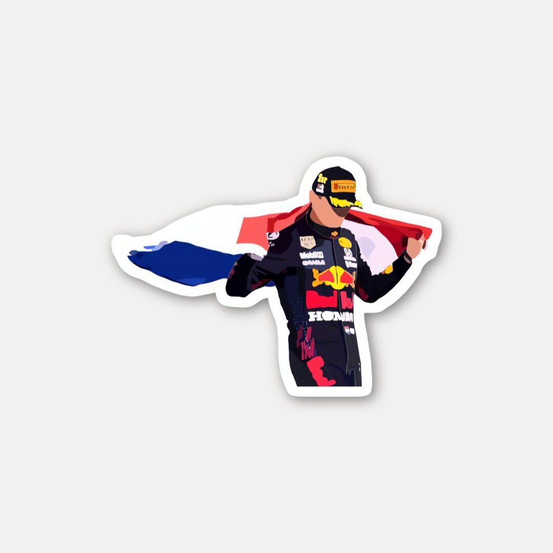 Max Verstappen Dutch Flag Sticker Formula 1