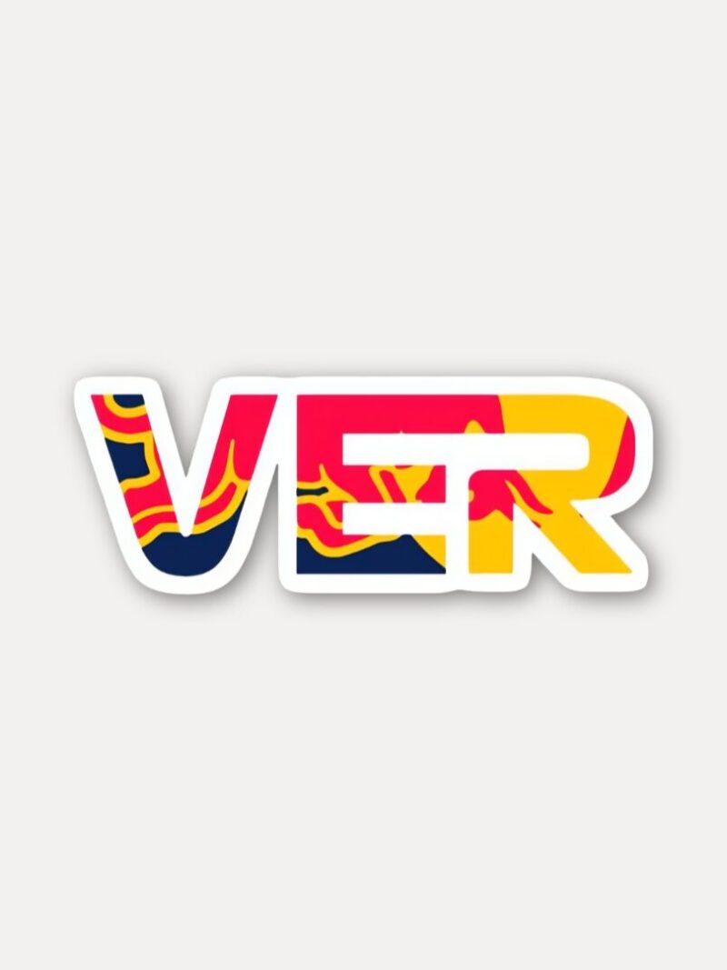 Max Verstappen VER Initials Sticker Formula 1