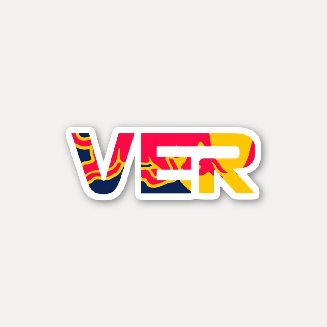 Max Verstappen VER Initials Sticker Formula 1