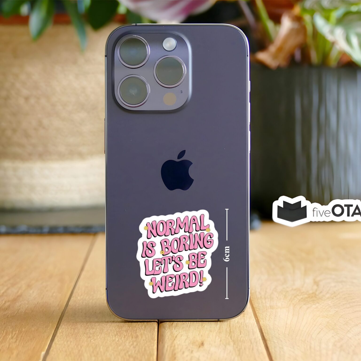 Normal is Boring Lets Be Weird Sticker