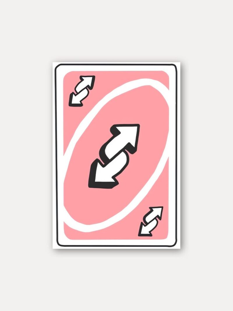 Reverse Card Sticker Uno Energy