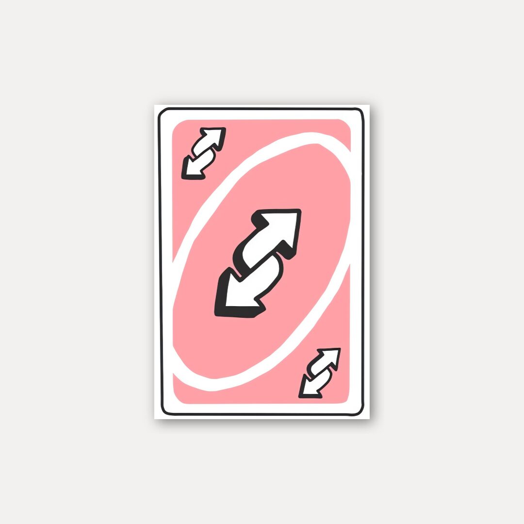 Reverse Card Sticker Uno Energy