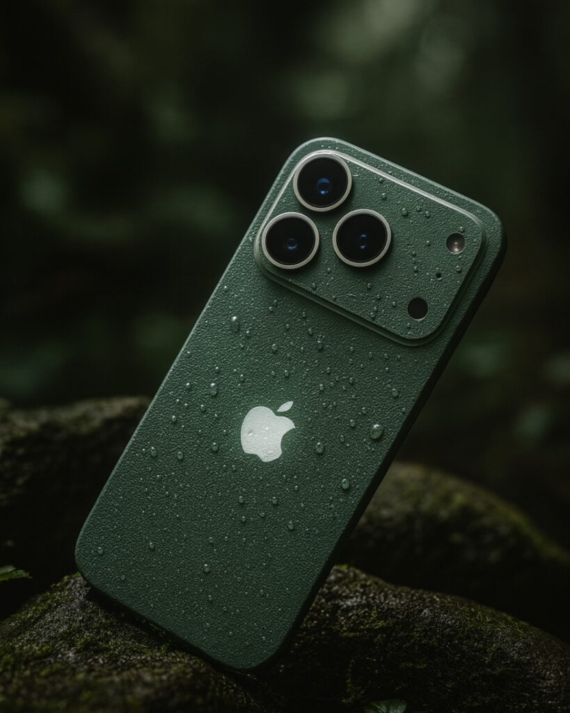 Iphone 17 with fiveOTA skin on 