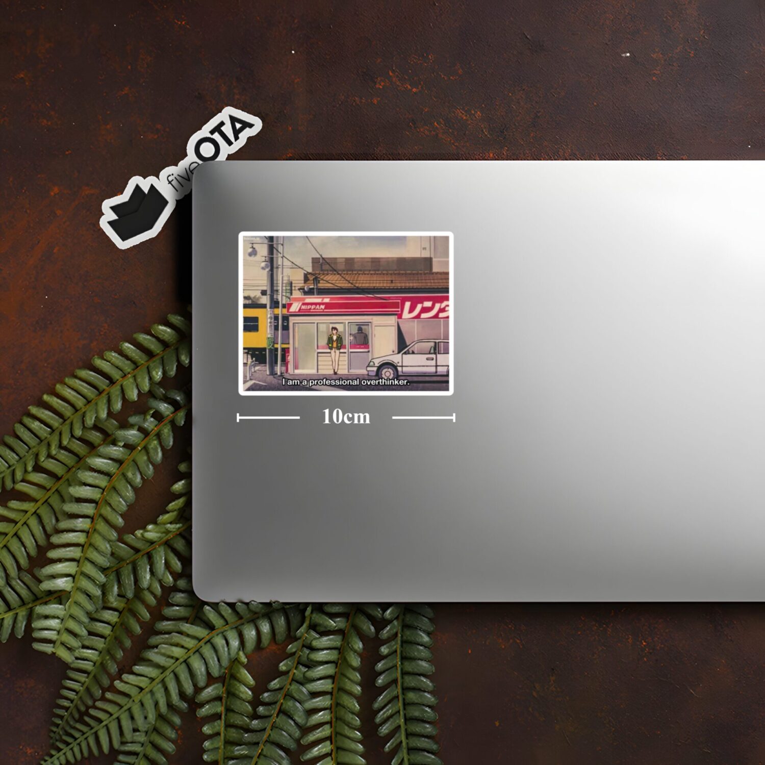 Anime Overthinker Aesthetic Sticker