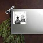 Broken Mirror Reflection Manga Sticker