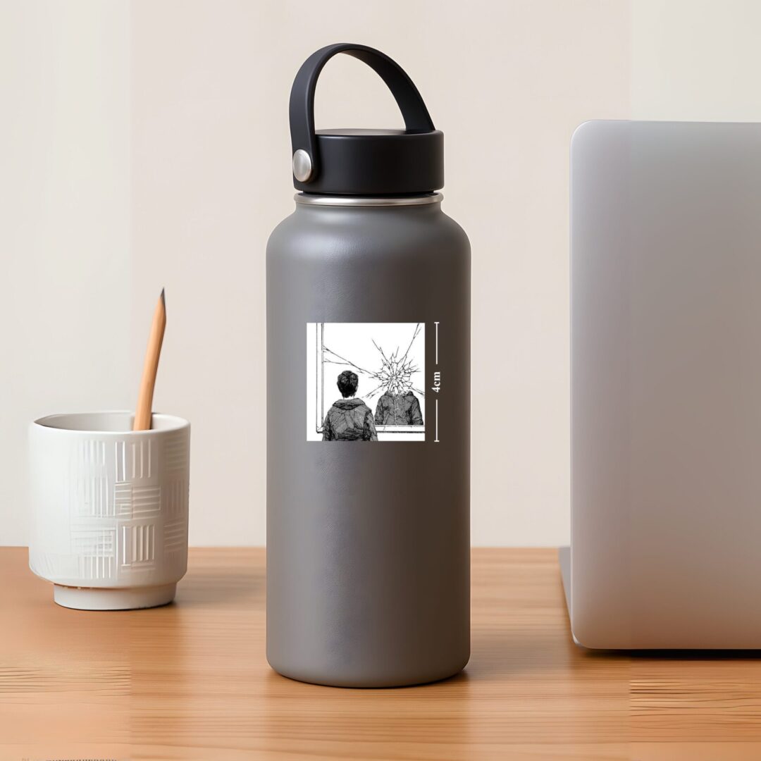 Broken Mirror Reflection Manga Sticker