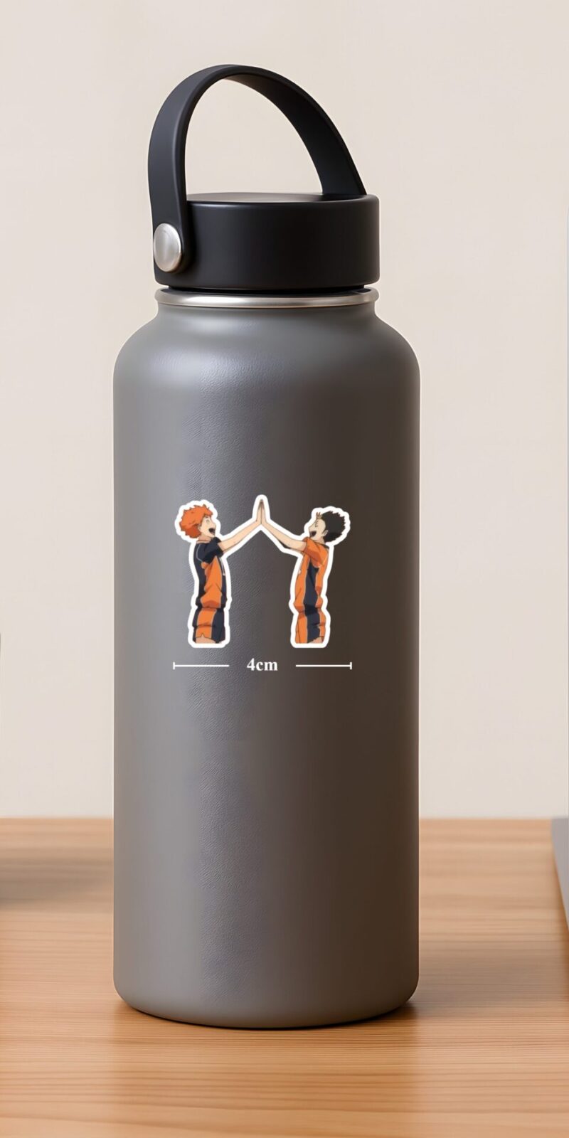fiveOTA vinyl stickers featuring Hinata and Nishinoya High Five Sticker for laptops and bottles