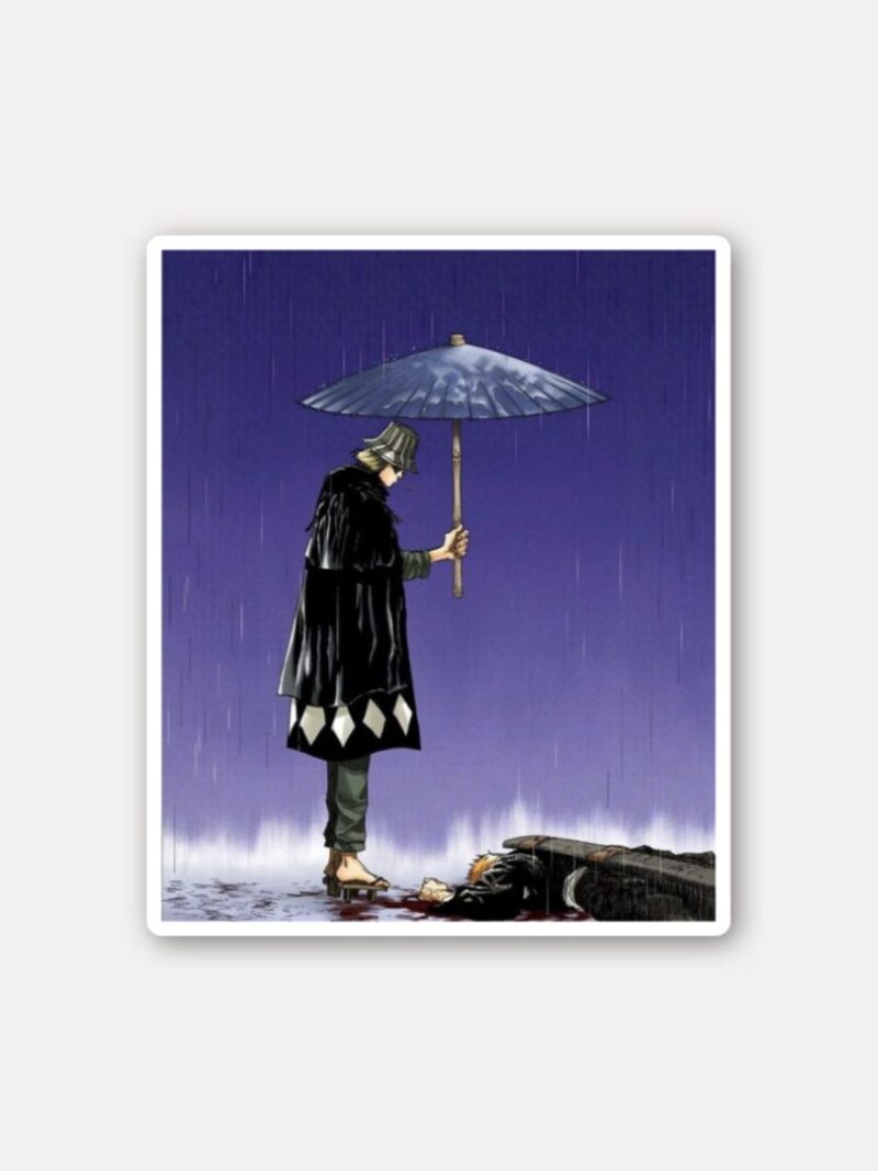 Kisuke Urahara Umbrella Scene Sticker