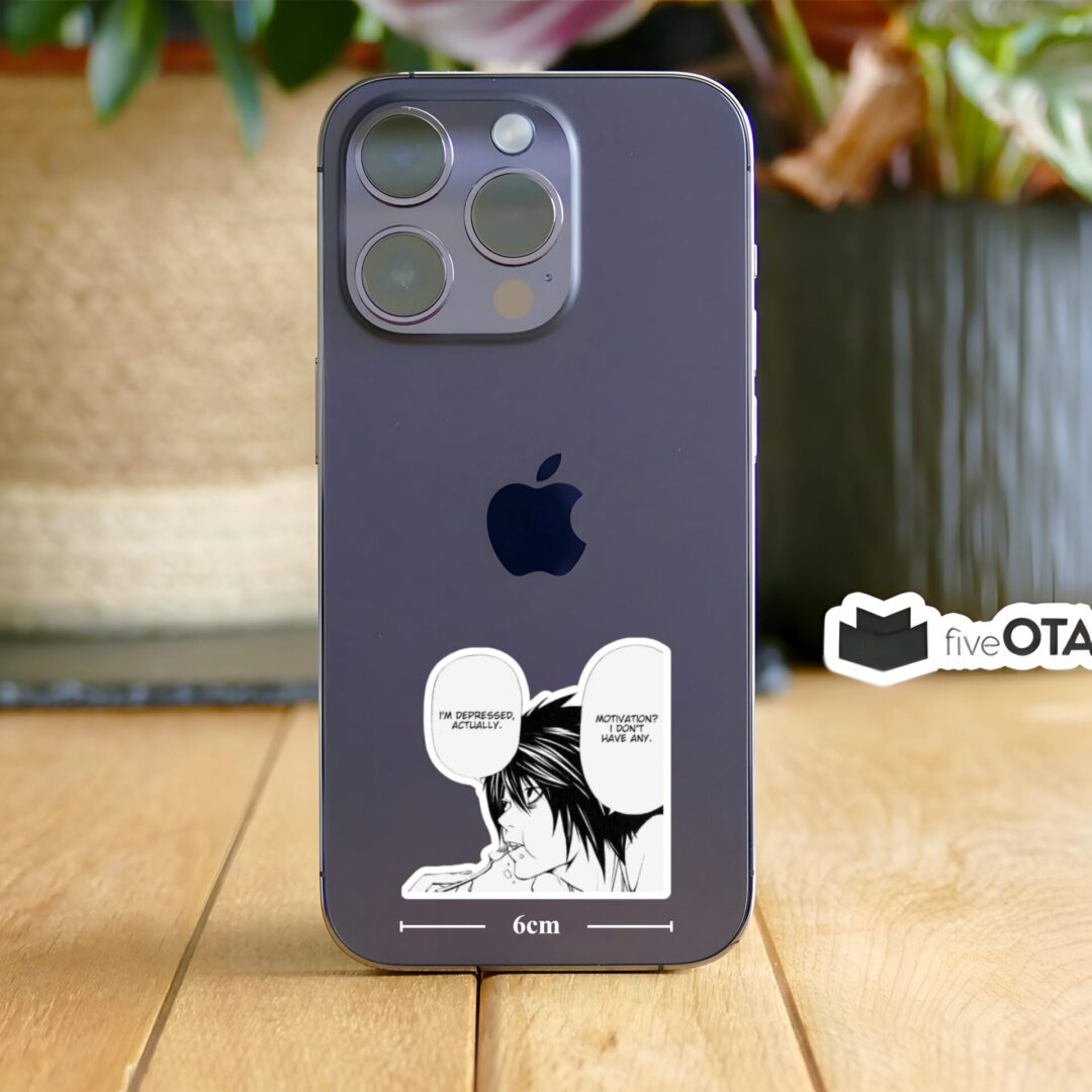 L Depressed Quote Sticker
