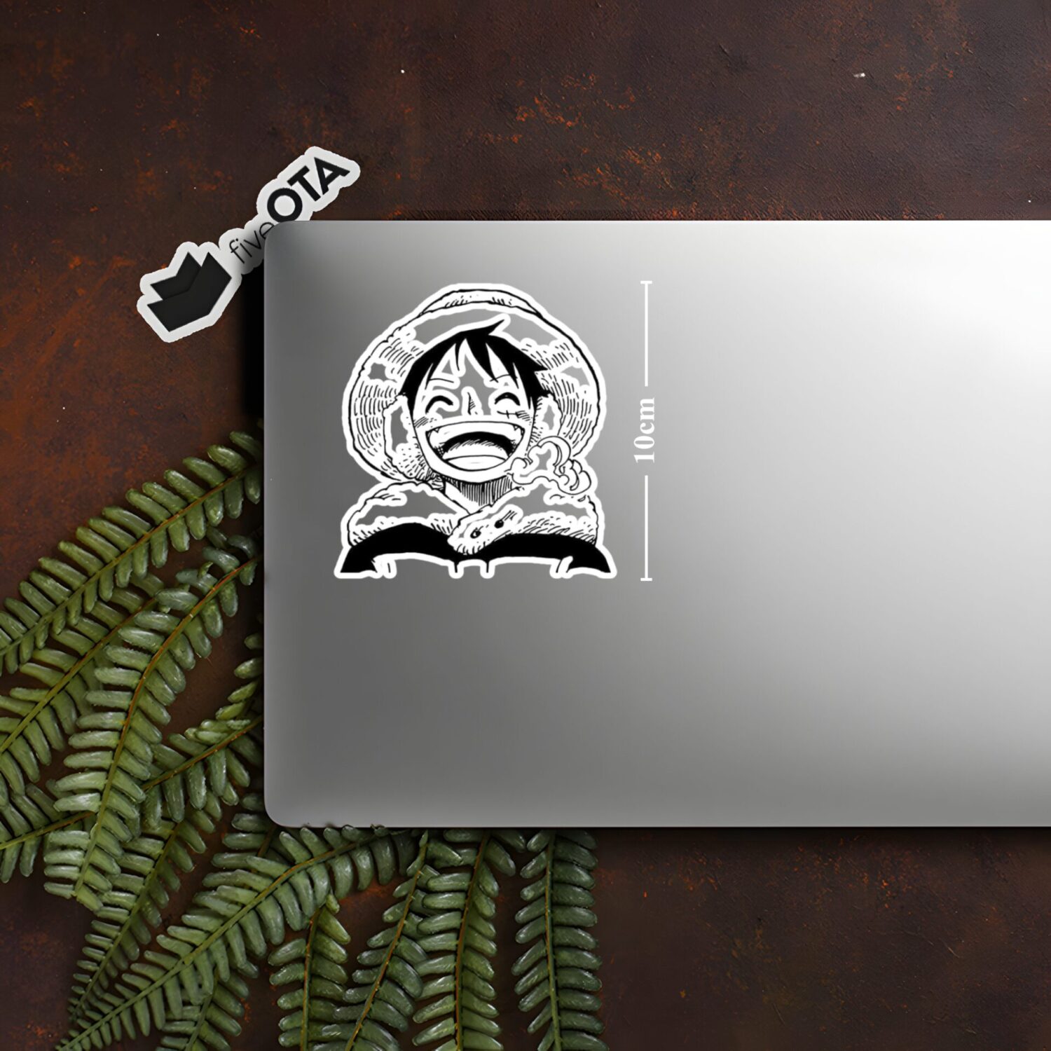 Luffy Laughing Manga Sticker