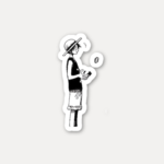 Luffy Minimal Manga Sticker