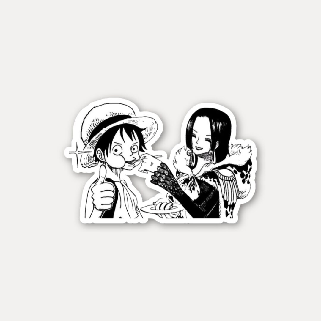 Luffy and Boa One Piece Sticker