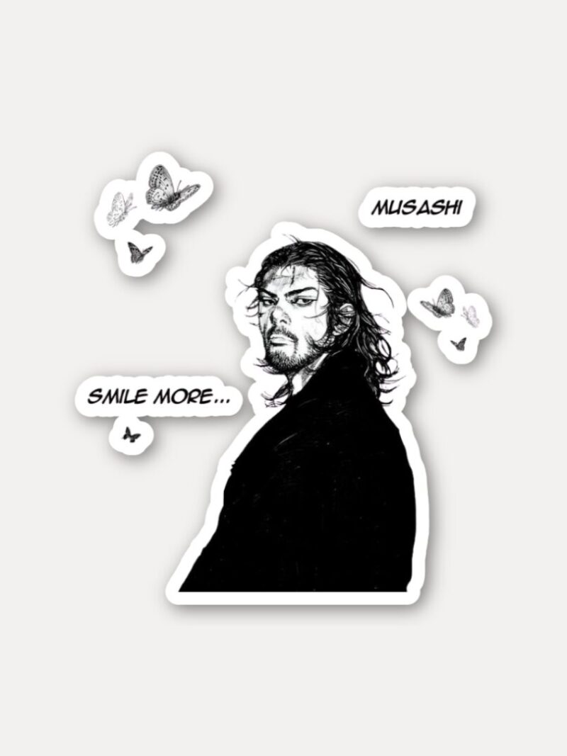 Musashi Smile More Sticker