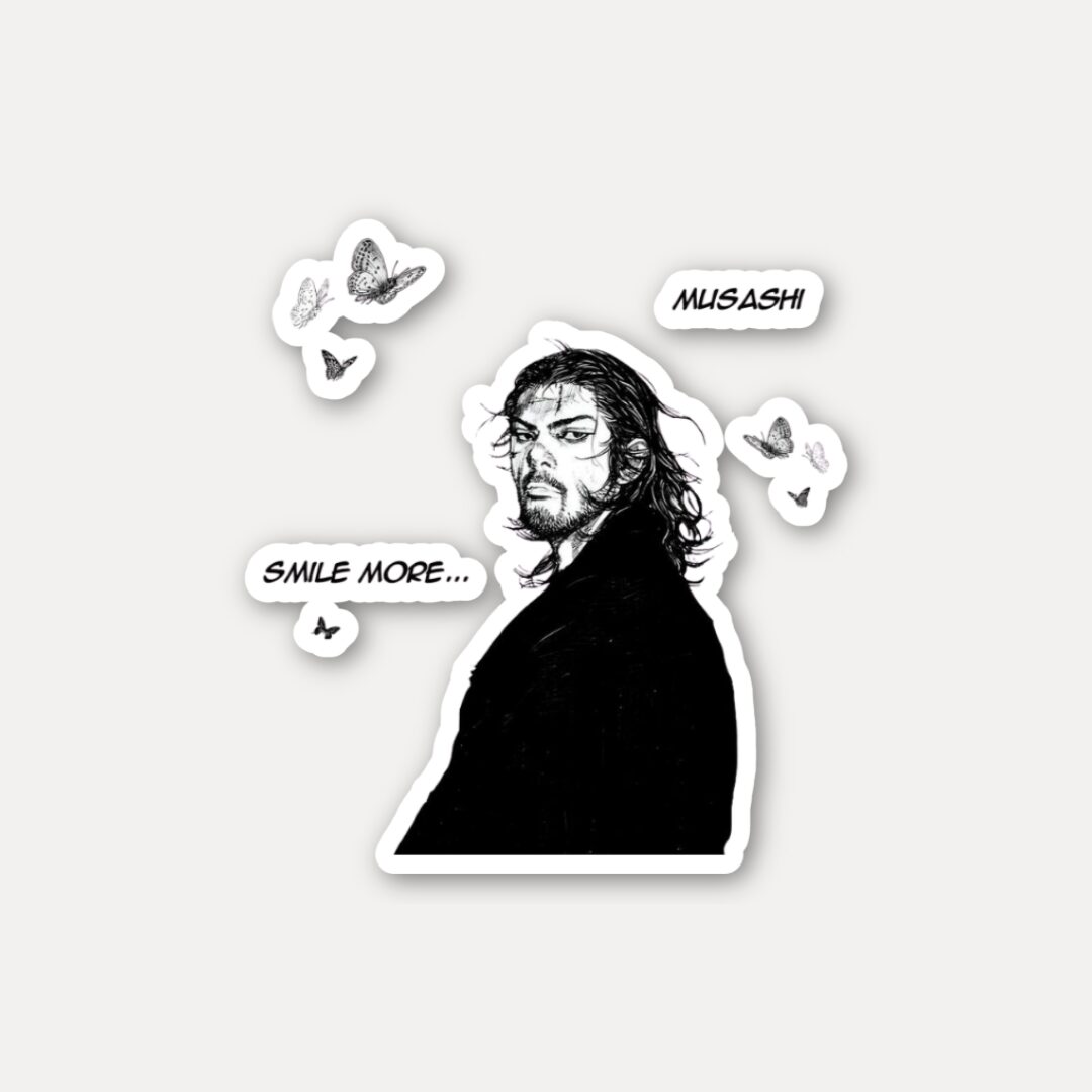 Musashi Smile More Sticker