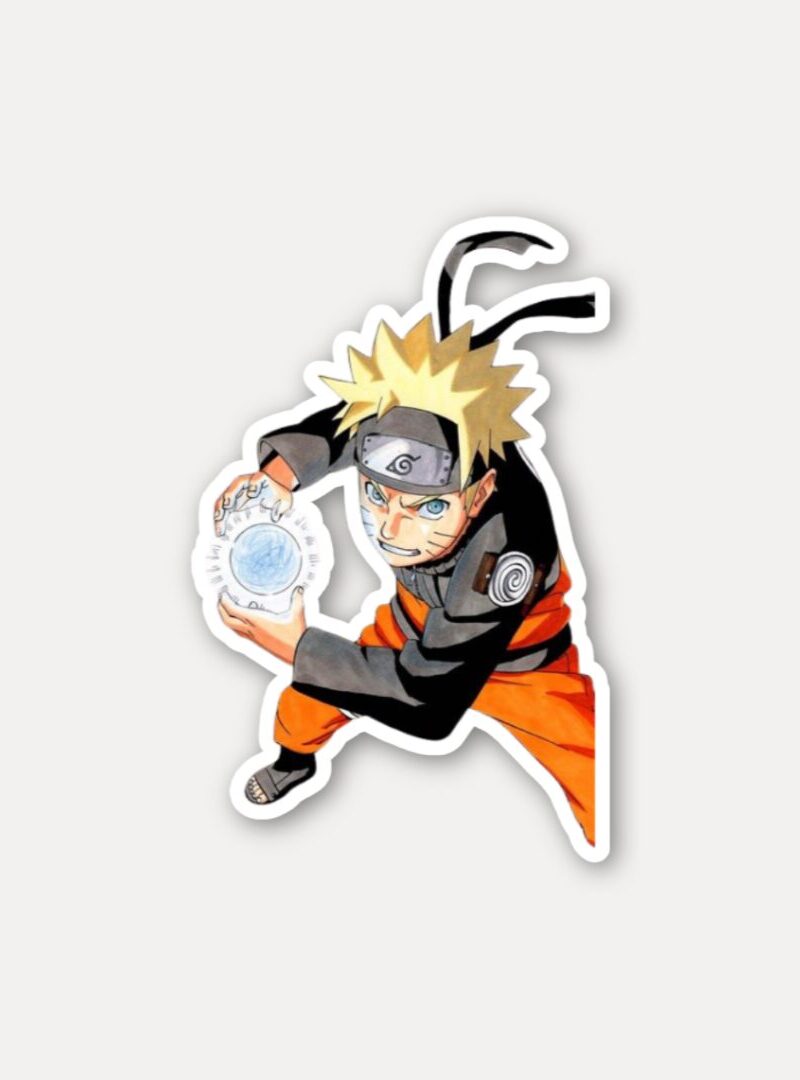 Naruto Rasengan Attack Pose Sticker