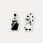Naruto and Sasuke Back-to-Back Sticker