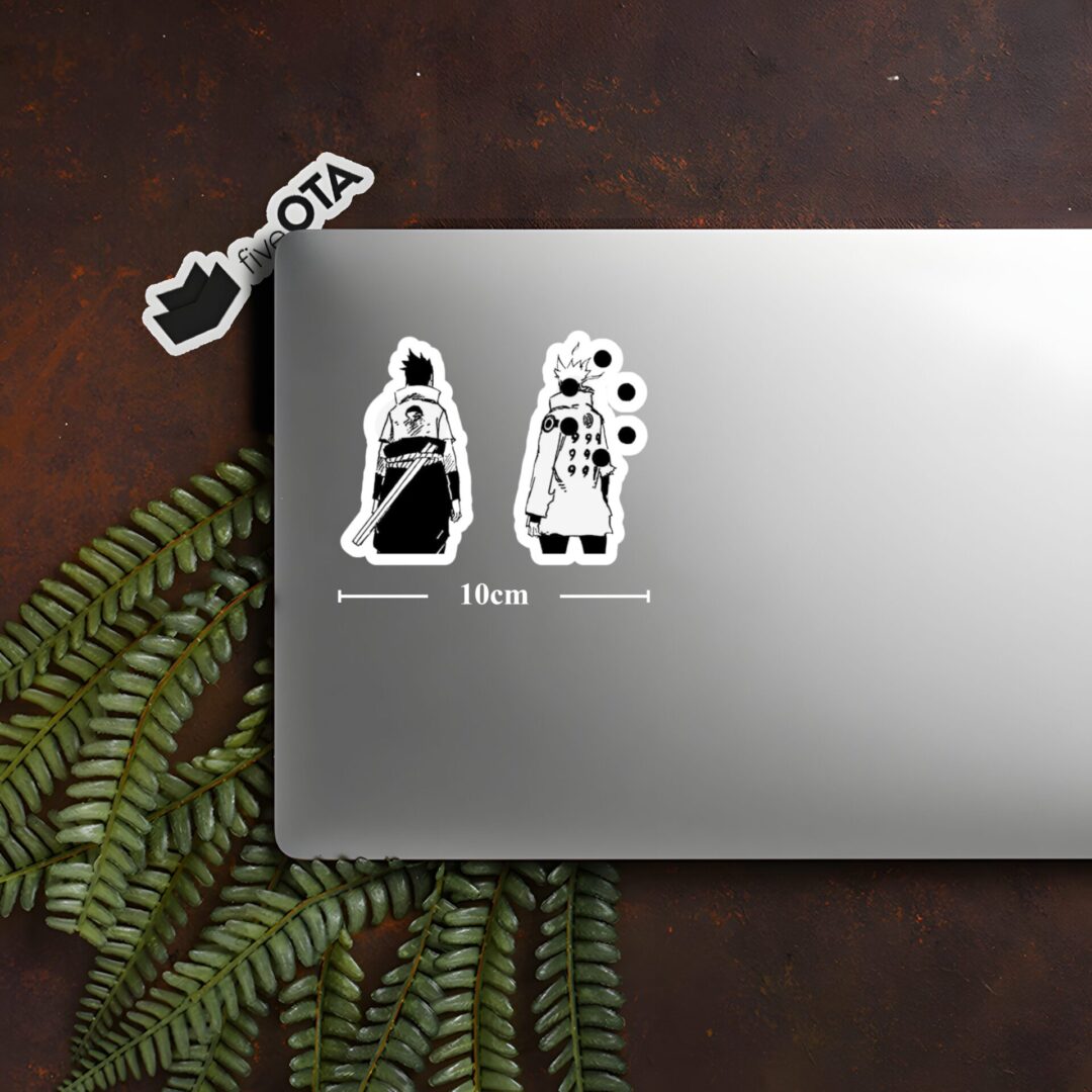 Naruto and Sasuke Back-to-Back Sticker