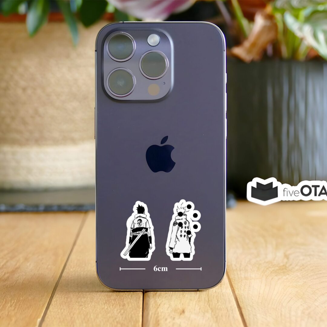 Naruto and Sasuke Back-to-Back Sticker