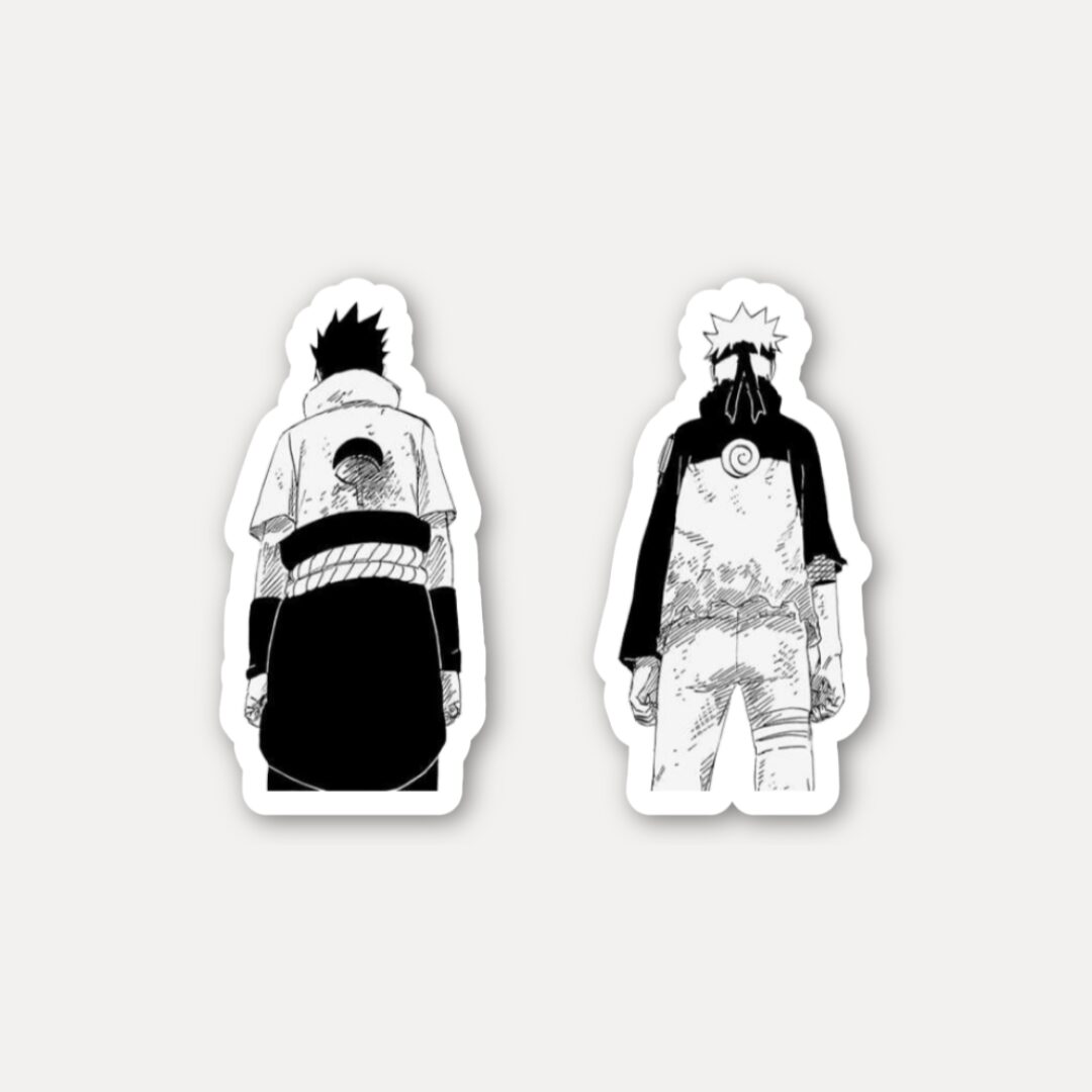 Naruto and Sasuke Final Battle Sticker