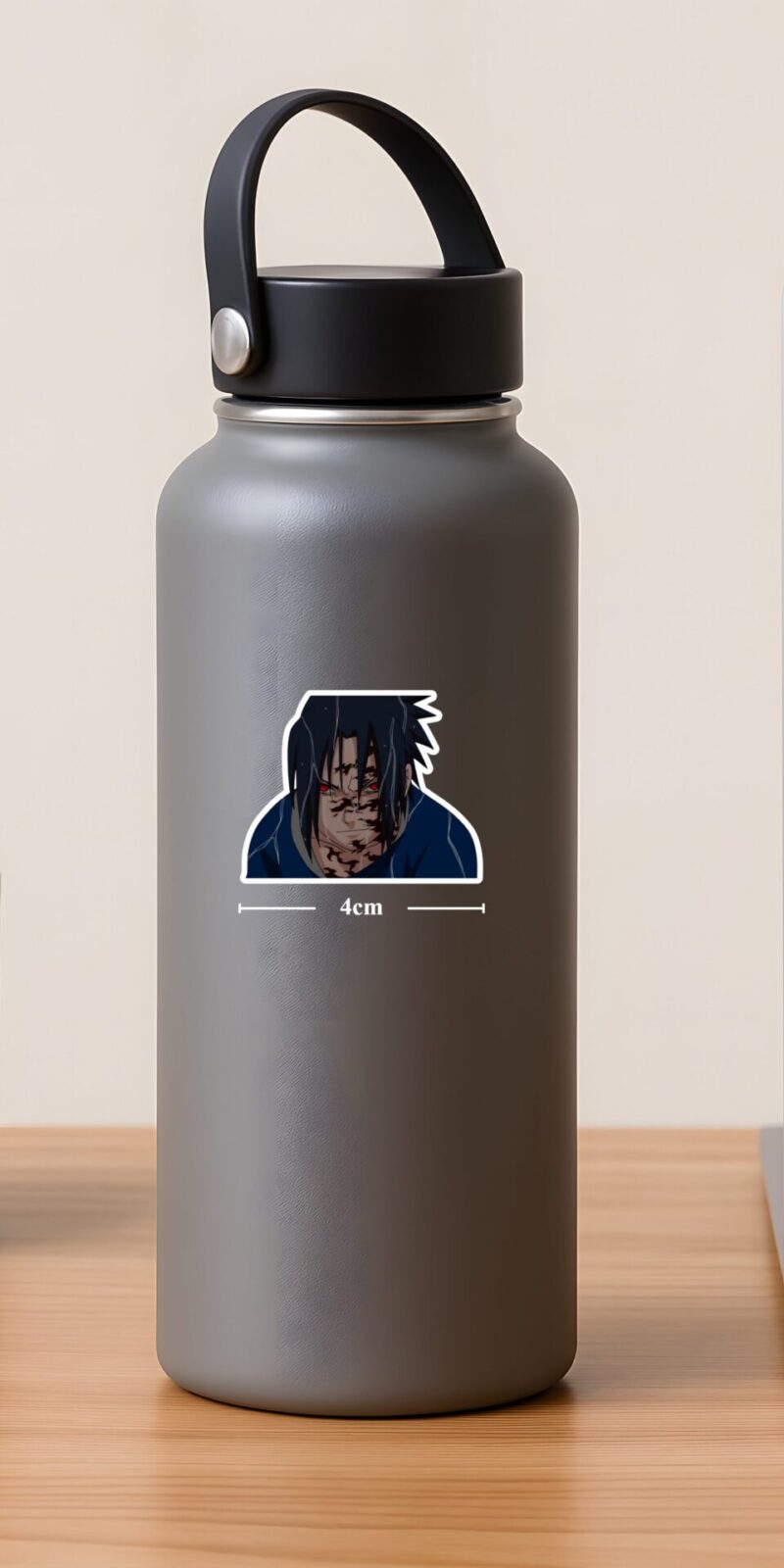 fiveOTA vinyl stickers featuring Sasuke Curse Mark Naruto Sticker for laptops and bottles