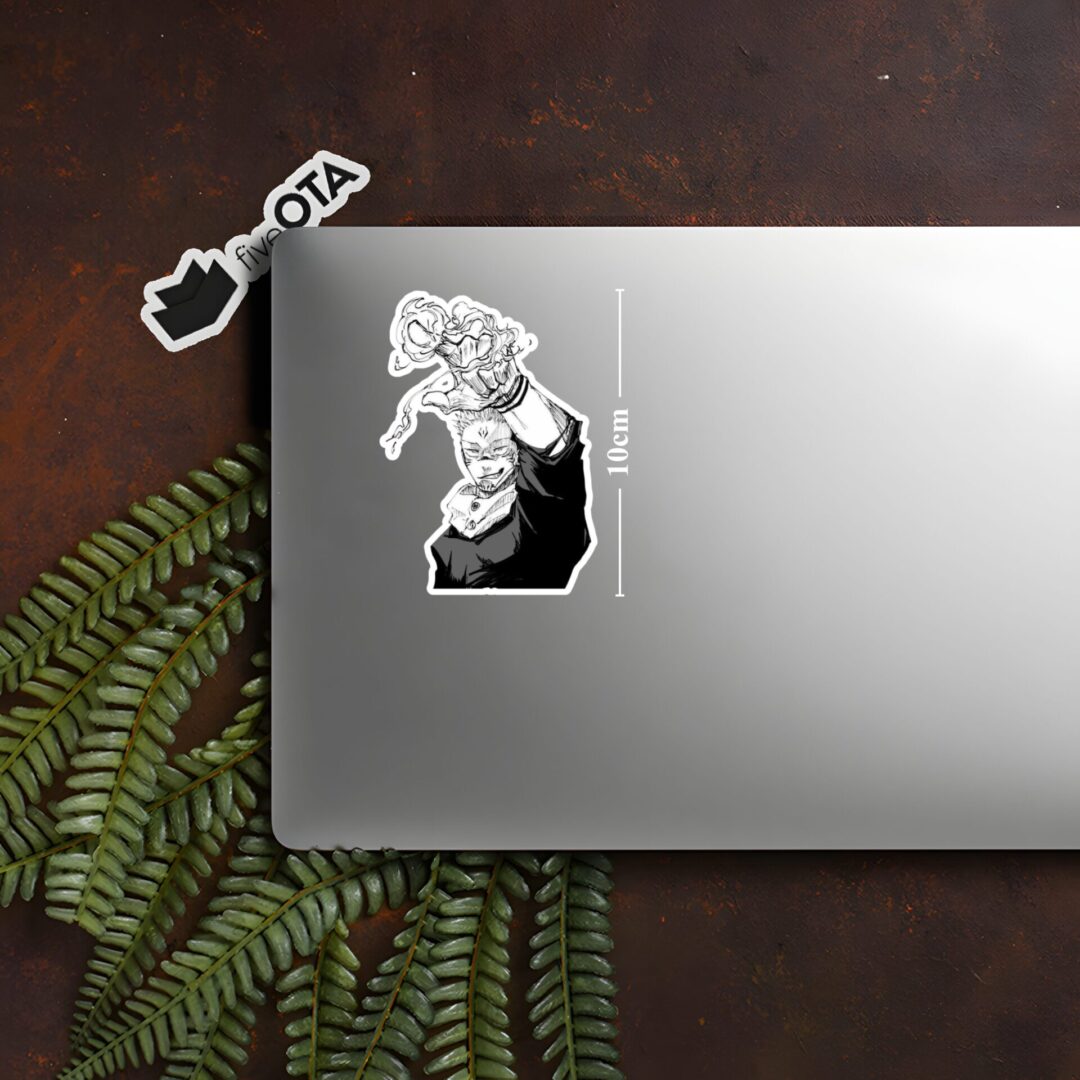Sukuna Cursed Energy Manga Jujutsu Kaisen Sticker