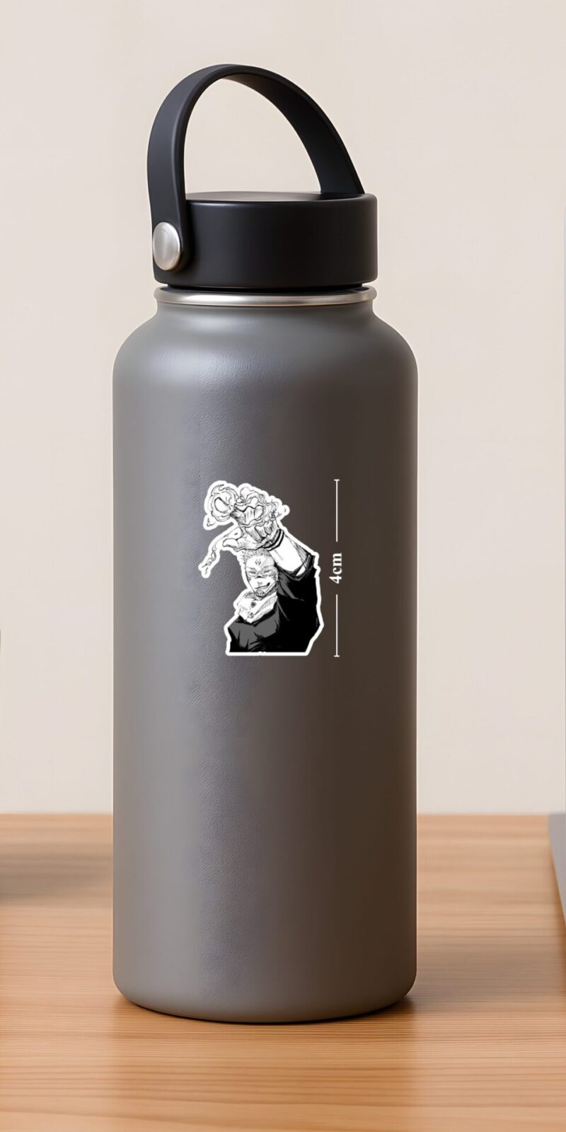 fiveOTA vinyl stickers featuring Sukuna Cursed Energy Manga Jujutsu Kaisen Sticker for laptops and bottles