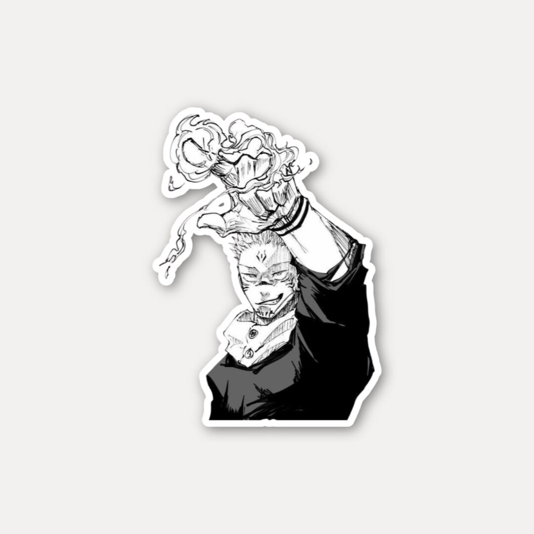 Sukuna Cursed Energy Manga Jujutsu Kaisen Sticker