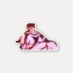 Sukuna Sitting Confident Jujutsu Kaisen Sticker