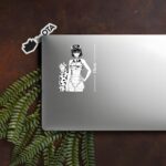 Tatsumaki and Saitama Cow Costume Sticker