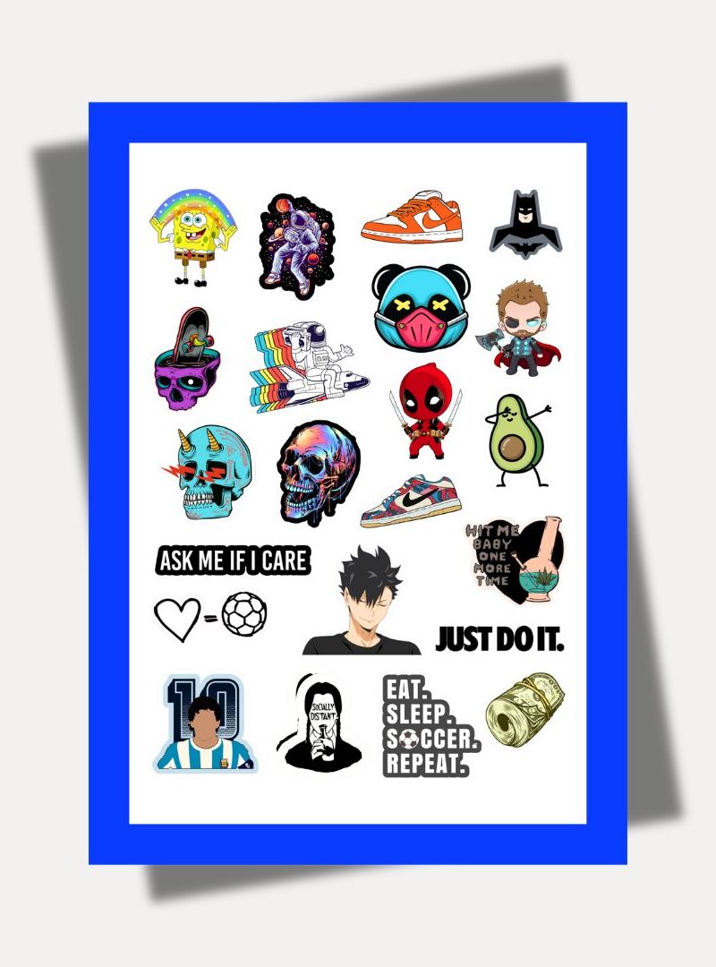 WERIDO sticker sheet