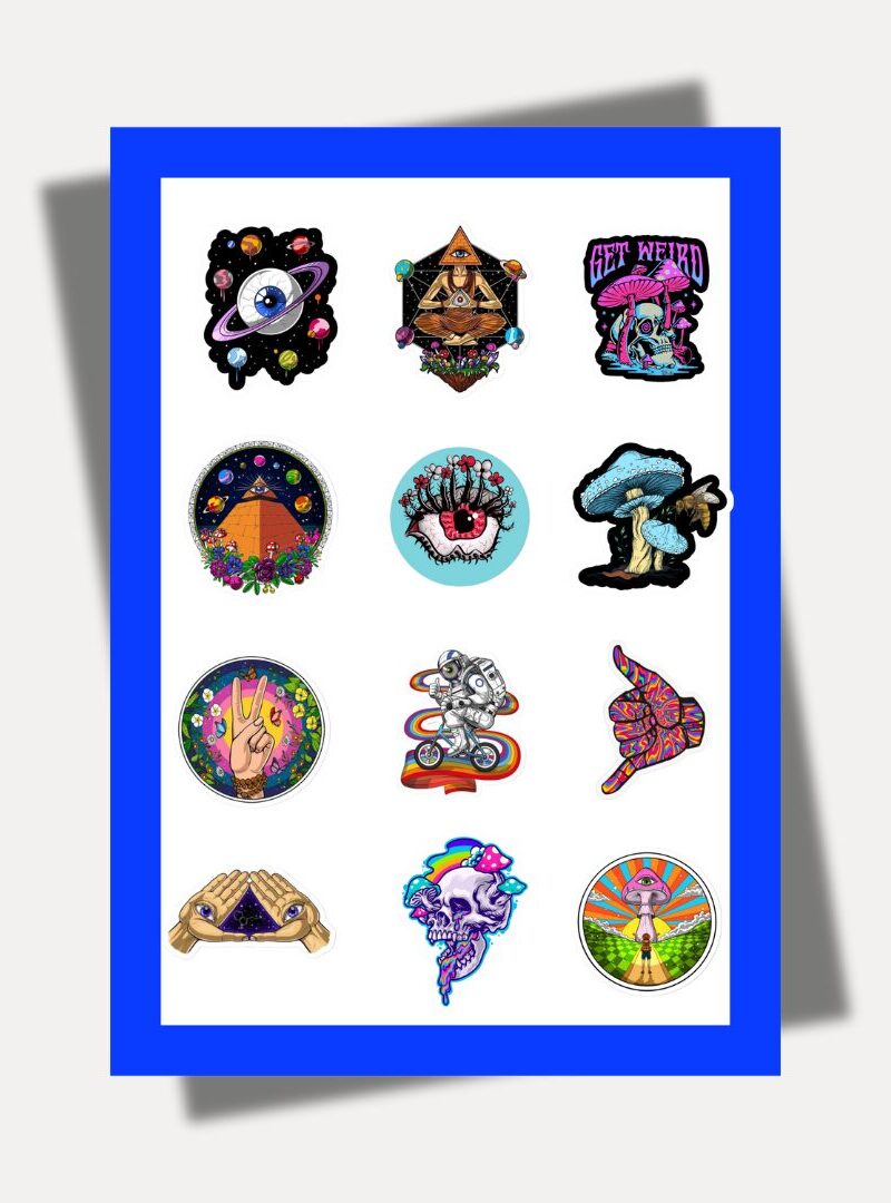 Psychedelic Sticker Sheet