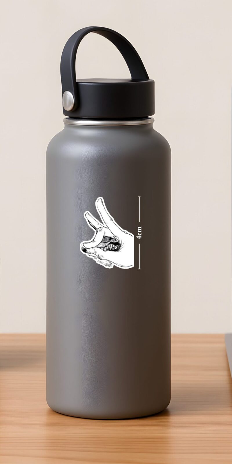 fiveOTA vinyl stickers featuring Chainsaw Man Cursed Hand Sticker for laptops and bottles