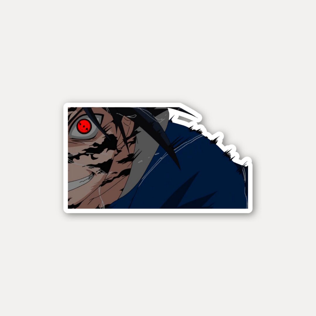 Cursed Sasuke Sharingan Sticker
