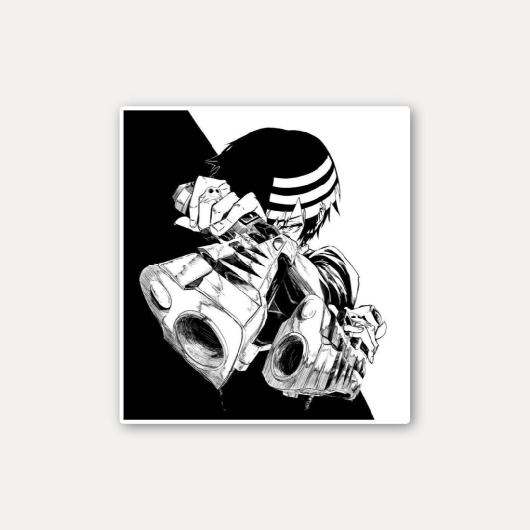 Death the Kid Dual Pistols Sticker