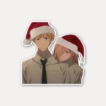Denji and Power Christmas Edition Sticker