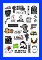 Fast and Furious Sticker Sheet