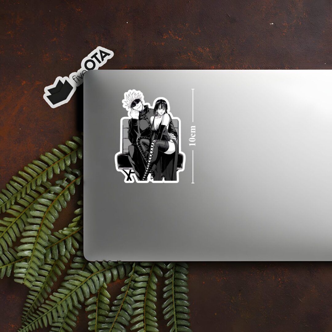 Gojo and Fubuki Night Calm Sticker