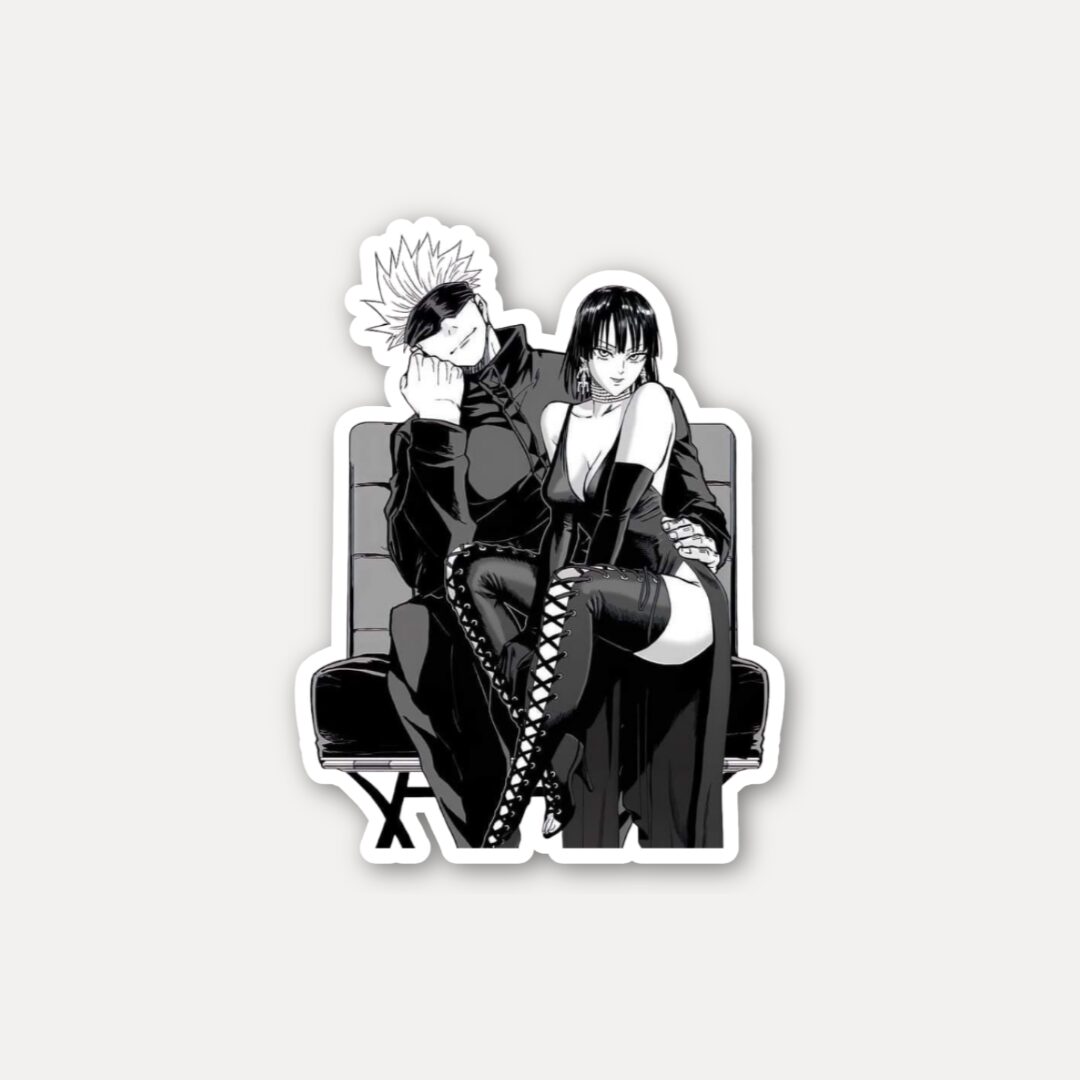 Gojo and Fubuki Night Calm Sticker